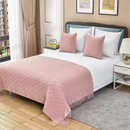 Turmeric Nordic Knitted Throw Blanket with Tassels 130x230cm Soft Acrylic Diamond Pattern Sofa Cover Bed Runner and Travel Blanket-5