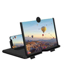 Black Portable 10-Inch Mobile Phone Screen Magnifier with Foldable Stand - 3D HD Video Amplifier for Movies & Reading - Pull-Out Design Compatible with All Smartphones - Ideal for Home, Travel & Camping-1