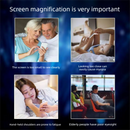 White Portable 10-Inch Mobile Phone Screen Magnifier with Foldable Stand - 3D HD Video Amplifier for Movies & Reading - Pull-Out Design Compatible with All Smartphones - Ideal for Home, Travel & Camping-4