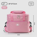 Insulated Lunch Bag Thermal Cooler Tote with Adjustable Shoulder Strap Waterproof Lining for Work School & Picnics Pink Small-1