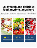 Large Insulated Cooler Bag Thermal Lunch Tote 16L Capacity with Adjustable Shoulder Strap for Picnics Camping & Work Navy Blue-7