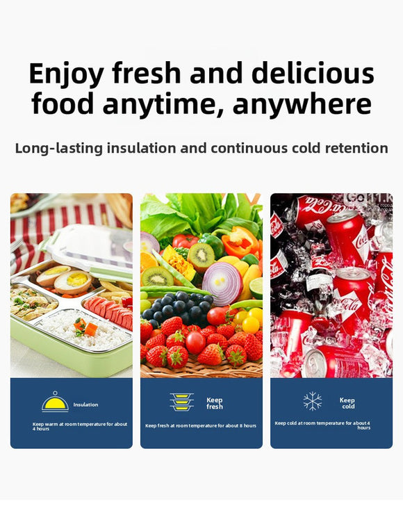 Large Insulated Cooler Bag Thermal Lunch Tote 16L Capacity with Adjustable Shoulder Strap for Picnics Camping & Work Navy Blue