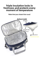 Large Insulated Cooler Bag Thermal Lunch Tote 16L Capacity with Adjustable Shoulder Strap for Picnics Camping & Work Black-9