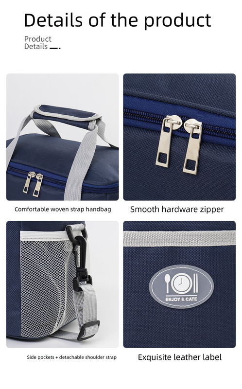 Large Insulated Cooler Bag Thermal Lunch Tote 16L Capacity with Adjustable Shoulder Strap for Picnics Camping & Work Pink