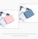 Women's Genuine Leather Bi-fold Wallet - Slim Short Purse with Coin Pocket & RFID Blocking - Soft Cowhide Minimalist Card Holder - Black-10