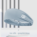 3 PCS Cooling Sports Headband  Ice Silk Moisture Wicking Sweat Band for Running Gym & Yoga Non Slip Stretchy Black Blue & Grey-2