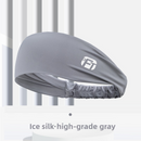 3 PCS Cooling Sports Headband  Ice Silk Moisture Wicking Sweat Band for Running Gym & Yoga Non Slip Stretchy Black Blue & Grey-3