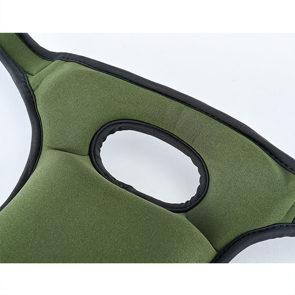 Waterproof Garden Knee Pads High Density EVA Foam Cushion for Weeding & Cleaning Adjustable Neoprene Straps Dark Green 1 Pair
