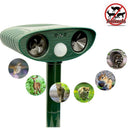 Model 704 Solar Powered Animal Repeller - High-Performance Ultrasonic & Optical Deterrent for Yard Protection-2