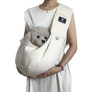 Apricot Adjustable Pet Carrier Sling Bag - Comfortable Wide Shoulder Strap Crossbody Tote for Cats and Small Dogs (Up to 13 lbs)-1