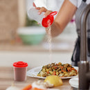 3-Pack Mini Compact Spice Shaker Set(Large Size) - Transparent Salt and Pepper Dispensers for Camping, Picnic & Outdoor Grilling-2