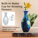 160 PCS Pop Art 3D Puzzle Vase - DIY Interlocking Flower Vase Kit, Home Decorative and Toy Gift for Mom-3