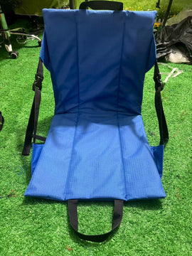 Portable Folding Stadium Seat Cushion with Back Support Lightweight Outdoor Chair for Camping Concerts Hiking Beach Bleachers Royal Blue
