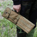 200x75CM Green Outdoor Tactical Roll-Up Shooting Mat - MOLLE Webbing & Stake Down Eyelets - Portable Waterproof Ground Pad for Field Training, Camping & Picnic-6
