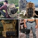 200x75CM Camouflage Outdoor Tactical Roll-Up Shooting Mat - MOLLE Webbing & Stake Down Eyelets - Portable Waterproof Ground Pad for Field Training, Camping & Picnic-4