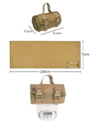 200x75CM Camouflage Outdoor Tactical Roll-Up Shooting Mat - MOLLE Webbing & Stake Down Eyelets - Portable Waterproof Ground Pad for Field Training, Camping & Picnic-5