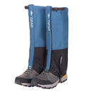 Blue Breathable Nylon Waterproof Hiking Leg Gaiters and Snow Boot Gaiters (Fleece Lining) - Unisex Adjustable Sand & Mud Protection for Mountaineering & Desert Trekking, XL Size-1