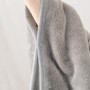 3-in-1 Envelope Folding Travel Blanket / Pillow / Wearable Snap-on Shawl - Soft Thickened 230GSM Flannel Nap Blanket for Airplane, Office and Home, Space Saving & Machine Washable, Coffee 40 x 60 inch-4