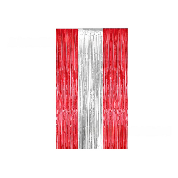 5-piece Light Blue Laser Tinsel Foil Fringe Curtain - 1*1m Metallic Party Streamer Backdrop for Birthday, Wedding, Christmas, New Year & Event Decoration - Shimmering Photo Booth & Doorway Prop