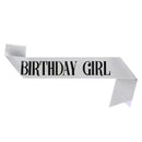 2-piece Golden and Silvery Birthday Girl Tiara and Sash Set - Elegant Rhinestone Alloy Crown with , Glitter "BIRTHDAY GIRL" Sash & Safety Pin - Perfect Princess Party Accessory for Women and Girls-3