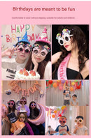 Blue Novelty Birthday Glasses - Fun Cake Design Party Props - Durable Plastic, Comfortable Fit, Unisex - Perfect for Kids and Adults Birthday Celebrations and Photo Booths-6