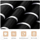 2-Pack Striped Adjustable Apron - Cross-Neck Bib Work Apron for Restaurant Catering Gardening(Pink fine stripes+black fine stripes)-3