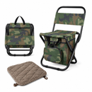 3-in-1 Camouflage Large Portable Folding Camping Chair with Zippered Cooler Bag and 35*35cm Thick Plush Seat Cushion, Outdoor Fishing and Picnic Stool with Backrest and 25 *27 *18.5cm Insulated Storage Pocket-1