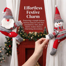 Santa Claus Christmas Curtain Tiebacks, Large Plush Doll Holdbacks - Curtain Festival Charm for Christmas in July, Winter Christmas, Yulefest, Secret Santa Gift-4