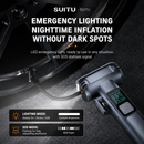 6-in-1 Portable Multifunctional Wireless Car Air Pump – Portable Smart Digital Tyre Inflator with Integrated Window Breaker, Seatbelt Cutter, Power Bank Function, and High-Bright LED SOS Emergency Light-6