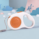 Orange 5M Automatic Retractable Dog Leash –Extendable Pet Lead with One-Button Brake Lock, Tangle-Free 360° Nylon Strap, Durable ABS Housing for Dogs and Puppies-1