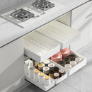 71CM White Extended Pull Out Cabinet Organizer (Large Tray 40 x 27 x 9cm) - Slide Out Drawer Shelves & Base Cabinet Storage Trays for Kitchen Spices, Bowls, and Cookware-3