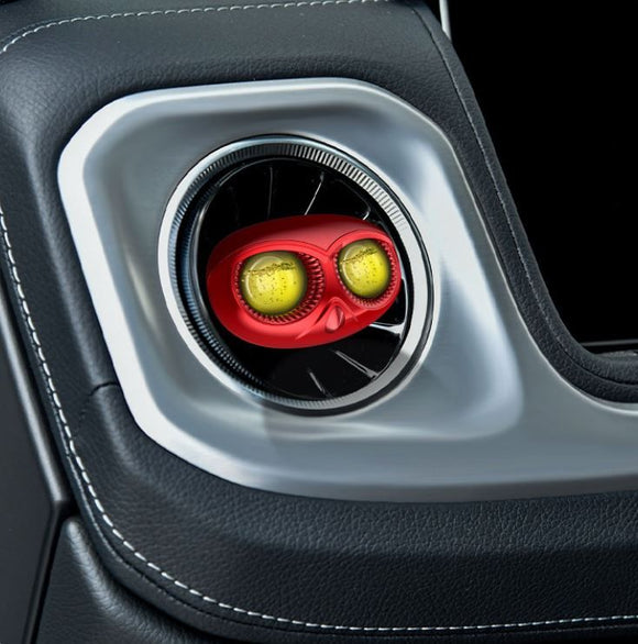 Red Owl Car Air Vent Perfume Ornament with Rotatable Clip - Refillable Fragrance System & Premium Alloy Interior Decor