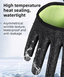 Waterproof Fishing Gloves with Fleece Lining - Thick Latex Coated Fish Handling Gloves, Anti-Slip Textured Grip and Magnetic Quick Release Clips for Winter Sea Fishing-5