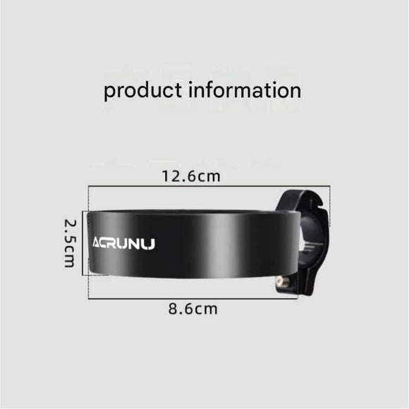 Silver Aluminium Alloy Bicycle Cup Holder - Adjustable Handlebar Mount for Coffee Bottles, Universal Drink Rack for E-Bikes Motorcycles Road Bikes