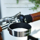 Silver Aluminium Alloy Bicycle Cup Holder - Adjustable Handlebar Mount for Coffee Bottles, Universal Drink Rack for E-Bikes Motorcycles Road Bikes-5