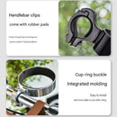 Silver Aluminium Alloy Bicycle Cup Holder - Adjustable Handlebar Mount for Coffee Bottles, Universal Drink Rack for E-Bikes Motorcycles Road Bikes-6
