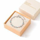 Blue Zircon Tennis Bracelet -Adjustable Extender, Elegant Crystal Jewelry Gift for Women-1