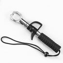 Stainless Steel Fishing Lip Gripper - 22cm Non-Slip Handle & Jaw Control, One-Handed Fish Holder  for Angling Boating-1