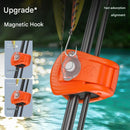 2 Pack Black Magnetic Fishing Rod Holder Clip -  ABS Lure Rod Fastener with EVA Padding and Magnetic Hook Keeper for Kayak and Boat Storage-3