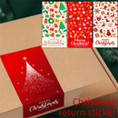(Style 3) 50 Sheet Christmas Gift Sealing Sticker Set with 100 Stickers - 100 x 50 mm Rectangular Holiday Labels for Gift Boxes, Wrapping, Packaging and Envelopes-3