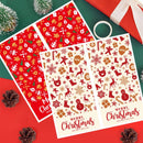 (Style 3) 50 Sheet Christmas Gift Sealing Sticker Set with 100 Stickers - 100 x 50 mm Rectangular Holiday Labels for Gift Boxes, Wrapping, Packaging and Envelopes-5
