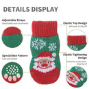 Matching Christmas Socks Set for Adult and Dog- Santa Claus Design with One Pair Adult Socks and One Set M Size Anti Slip Pet Socks for Festive Photos and Holiday Wear-5