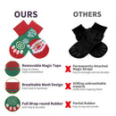 Matching Christmas Socks Set for Adult and Dog- Christmas Tree Design with One Pair Adult Socks and One Set M Size Anti Slip Pet Socks for Festive Photos and Holiday Wear-4