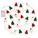 Christmas Knitted Hat String Lights (1.5M)- Warm White LED Fairy Lights with Red, Green and White Mini Hat Covers, Battery Powered Festive Decor for Tree, Mantel and Windows-6