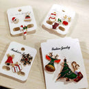 3 Piece Red Green Enamel Christmas Brooch Pins Set - Gold Alloy Festive Lapel Badges with Christmas Stocking, Reindeer and Snowman Design, Holiday Jewellery for Suits, Jackets, Bags and Gifts-5