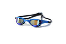 Adult blue mirrored lens swimming goggles-1