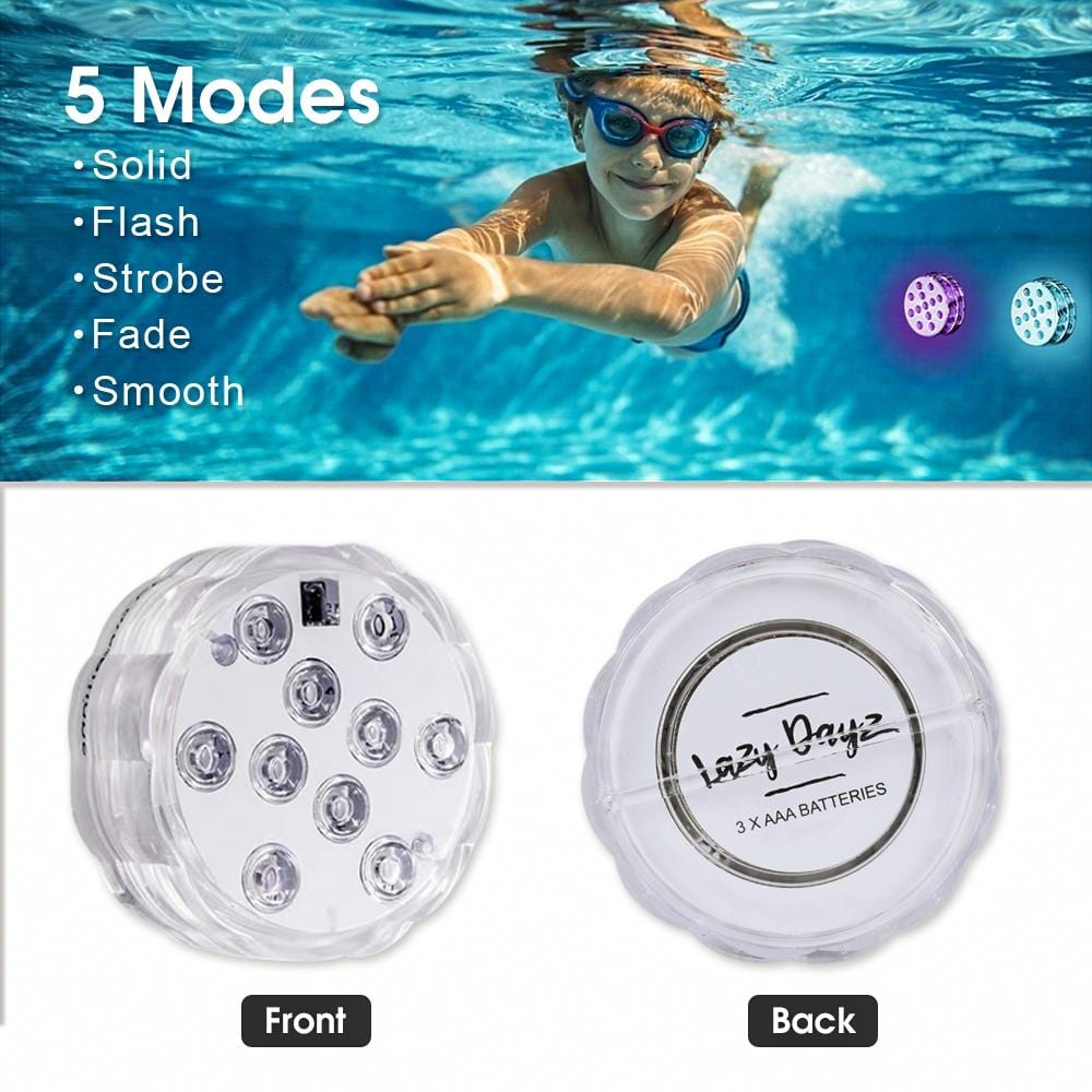 Lazy Dayz 13 Colors LED Remote Pool Light 2 Pack - 0