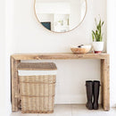 6 Piece Wicker Storage Baskets With Liner Set-2