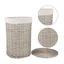 4 Piece Wicker  Storage Baskets With Liner Set-3