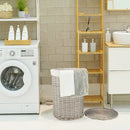 4 Piece Wicker  Storage Baskets With Liner Set-4